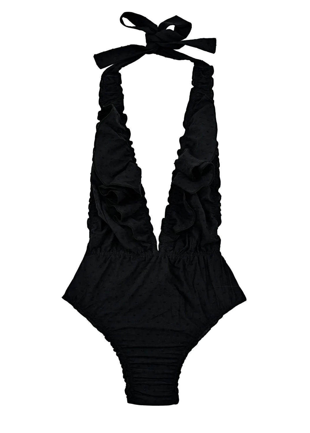 BAÑADOR HALTER PLUMETTI BLACK