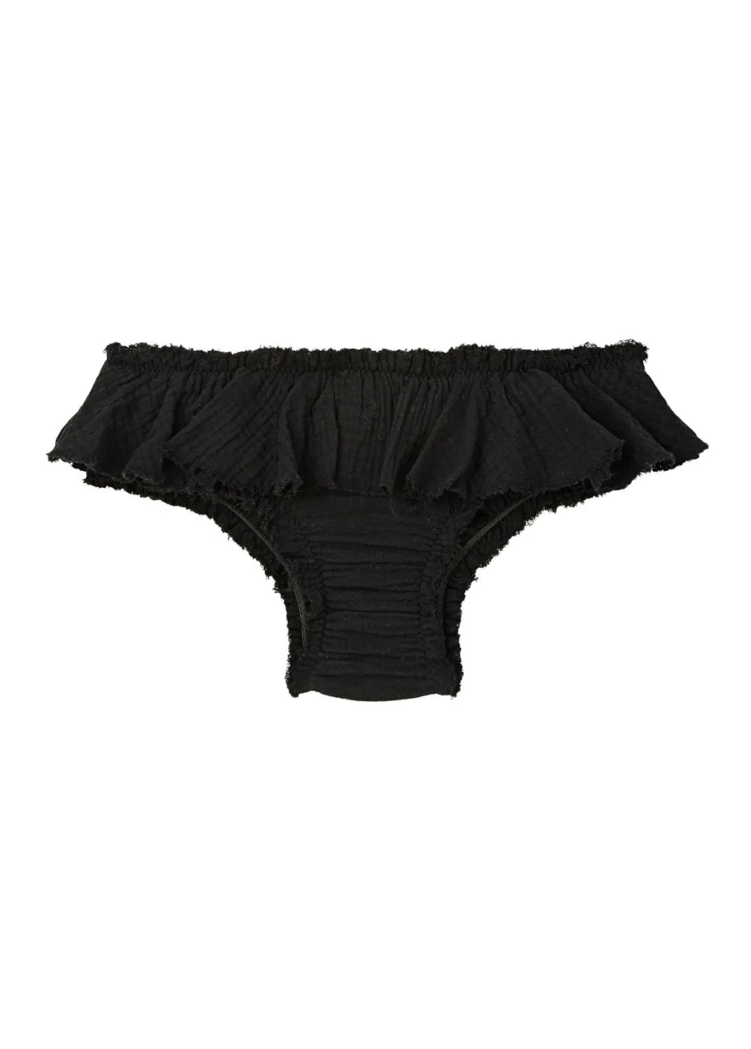 BRAGA - BIKINI VOLANTES PLUMETTI BLACK