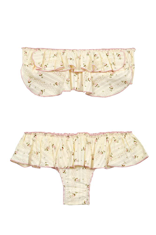 Bandeau Volantes Flower Pink