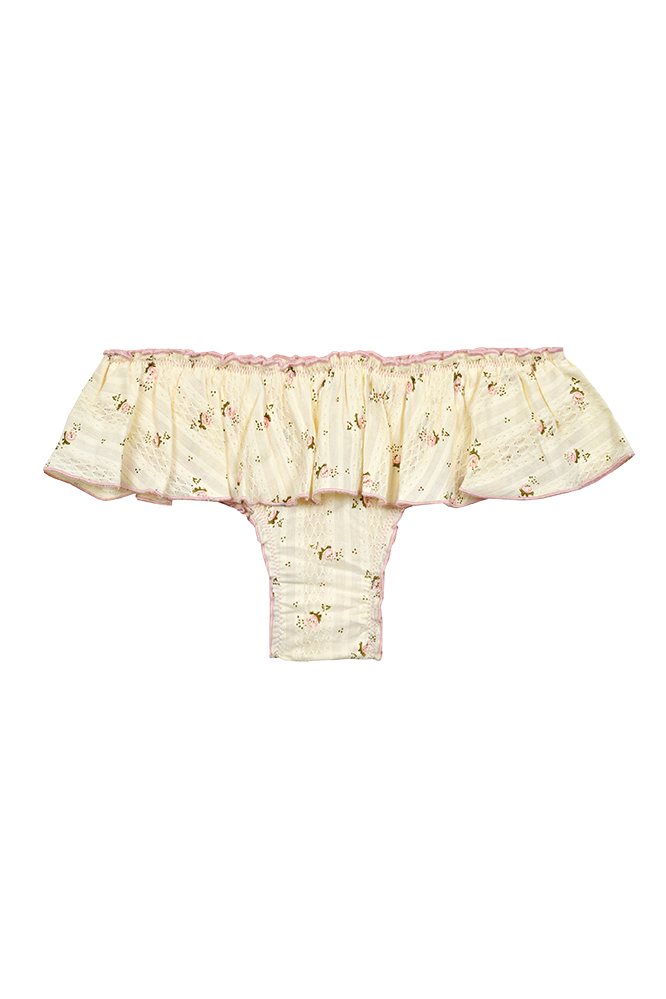 Braga con volantes Flower Pink