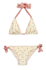Bikini triángulo Flower Pink