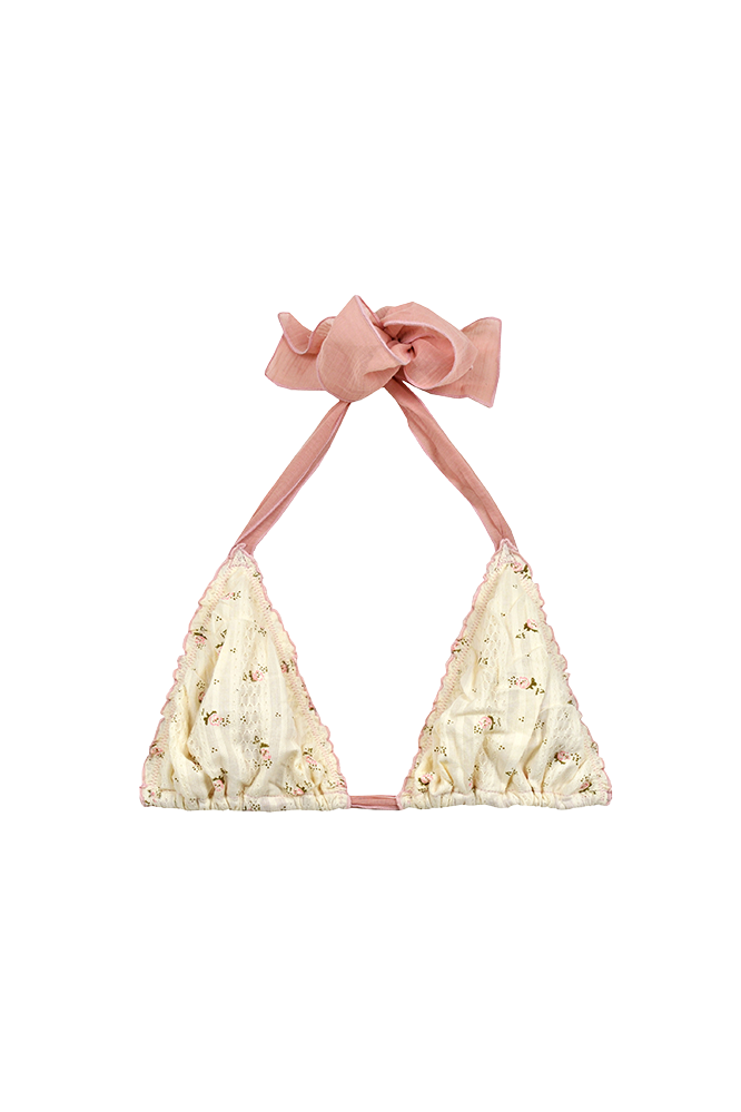 Bikini triángulo Flower Pink