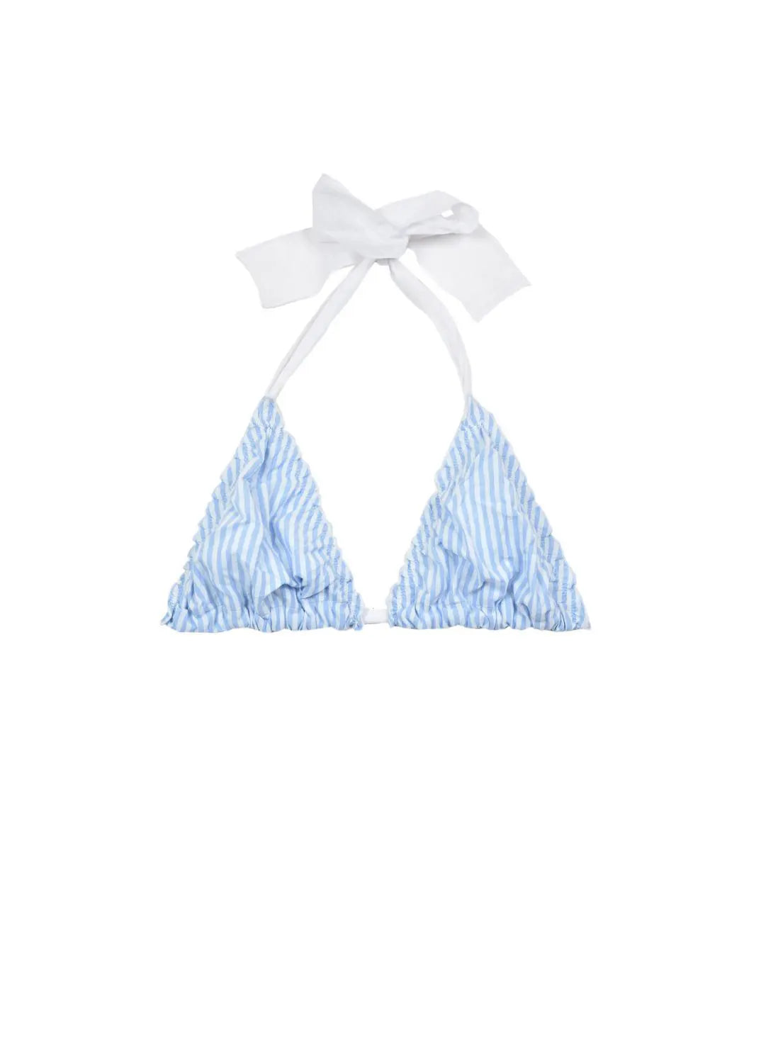 TOP - TRIANGLE BIKINI SHIRT BLUE