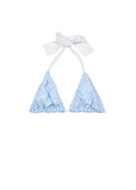 TOP - TRIANGLE BIKINI SHIRT BLUE