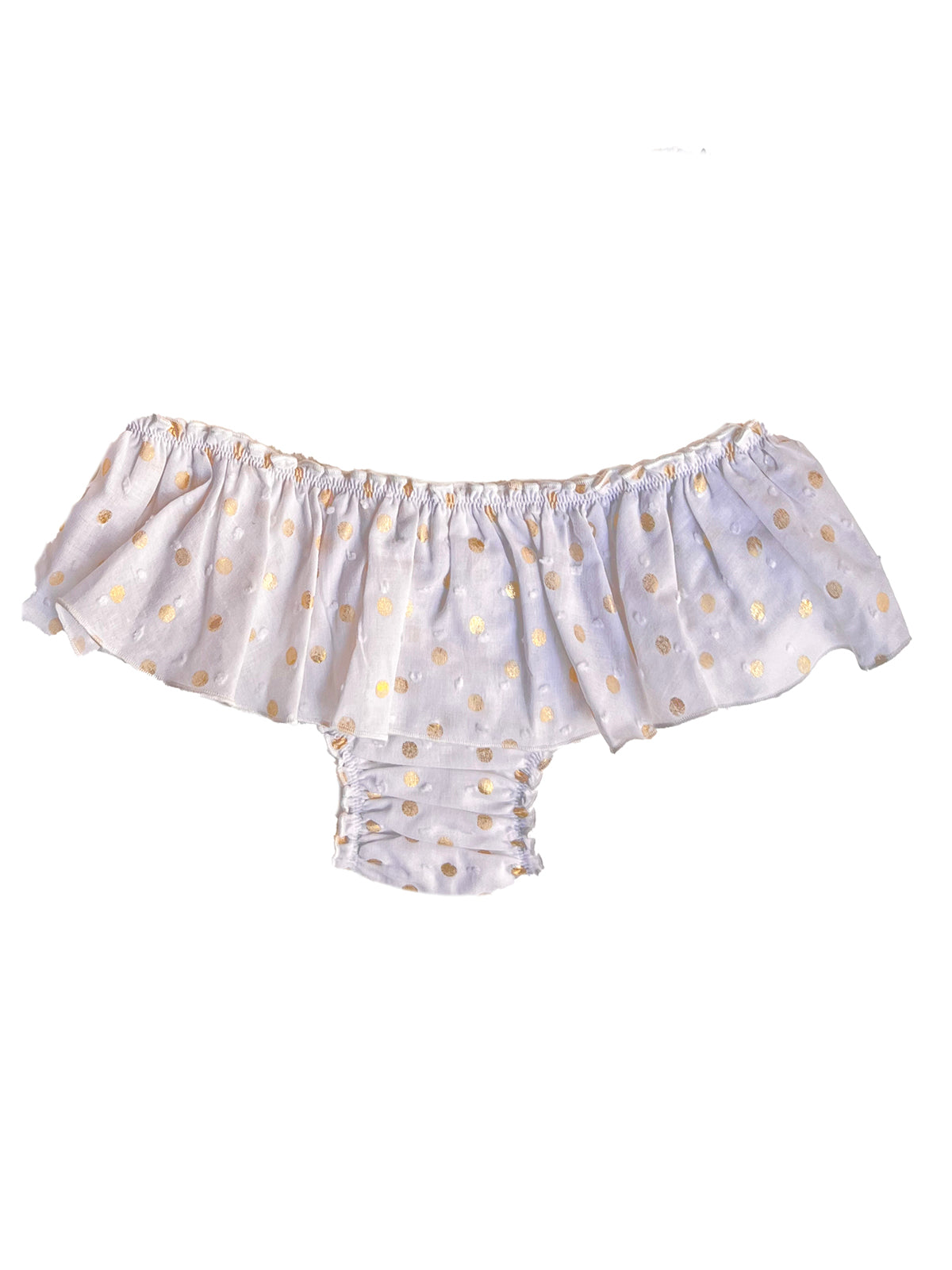 Braga con volantes Gold Dots