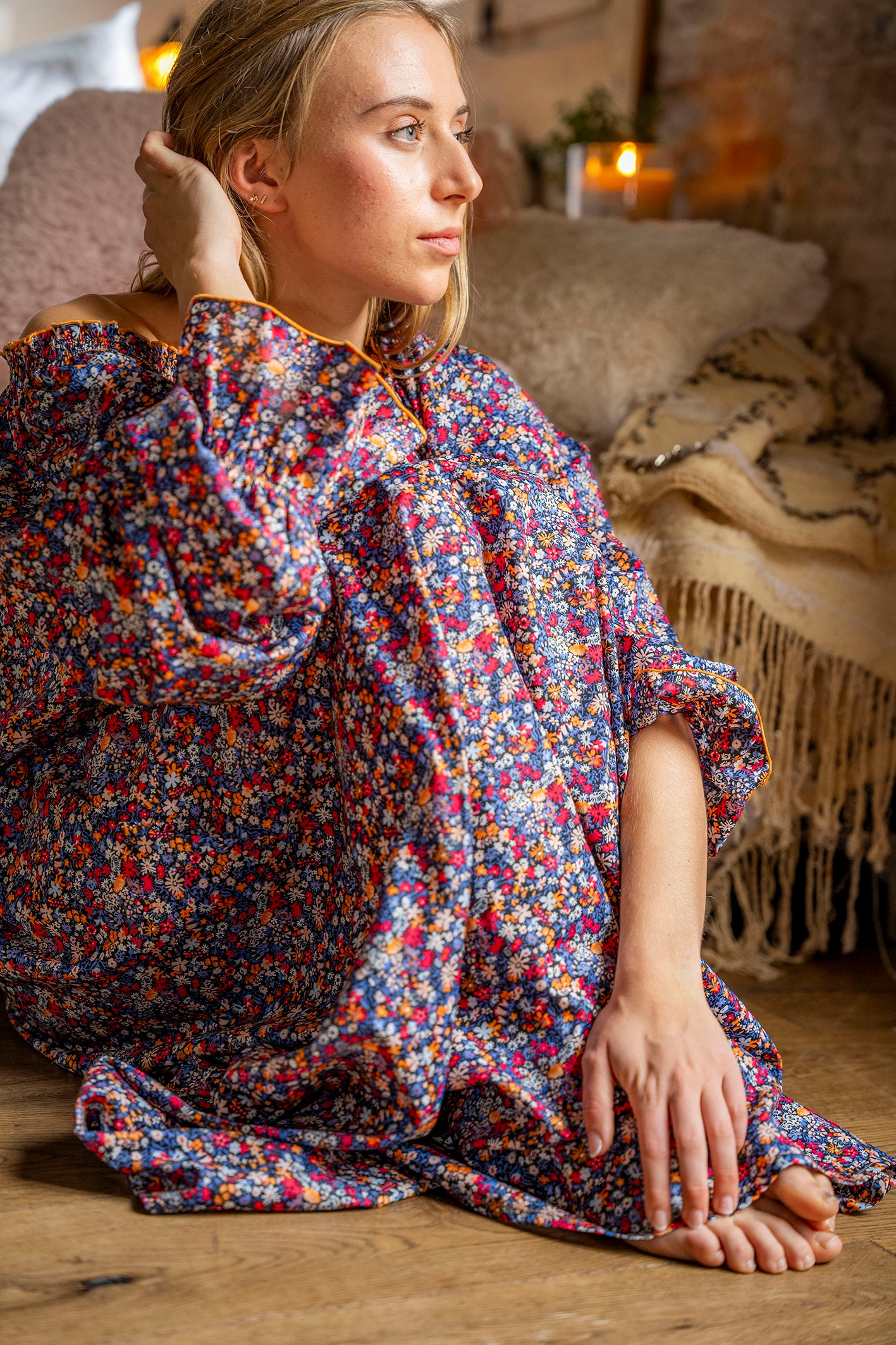 LIBERTY FLORAL LONG NIGHTGOWN