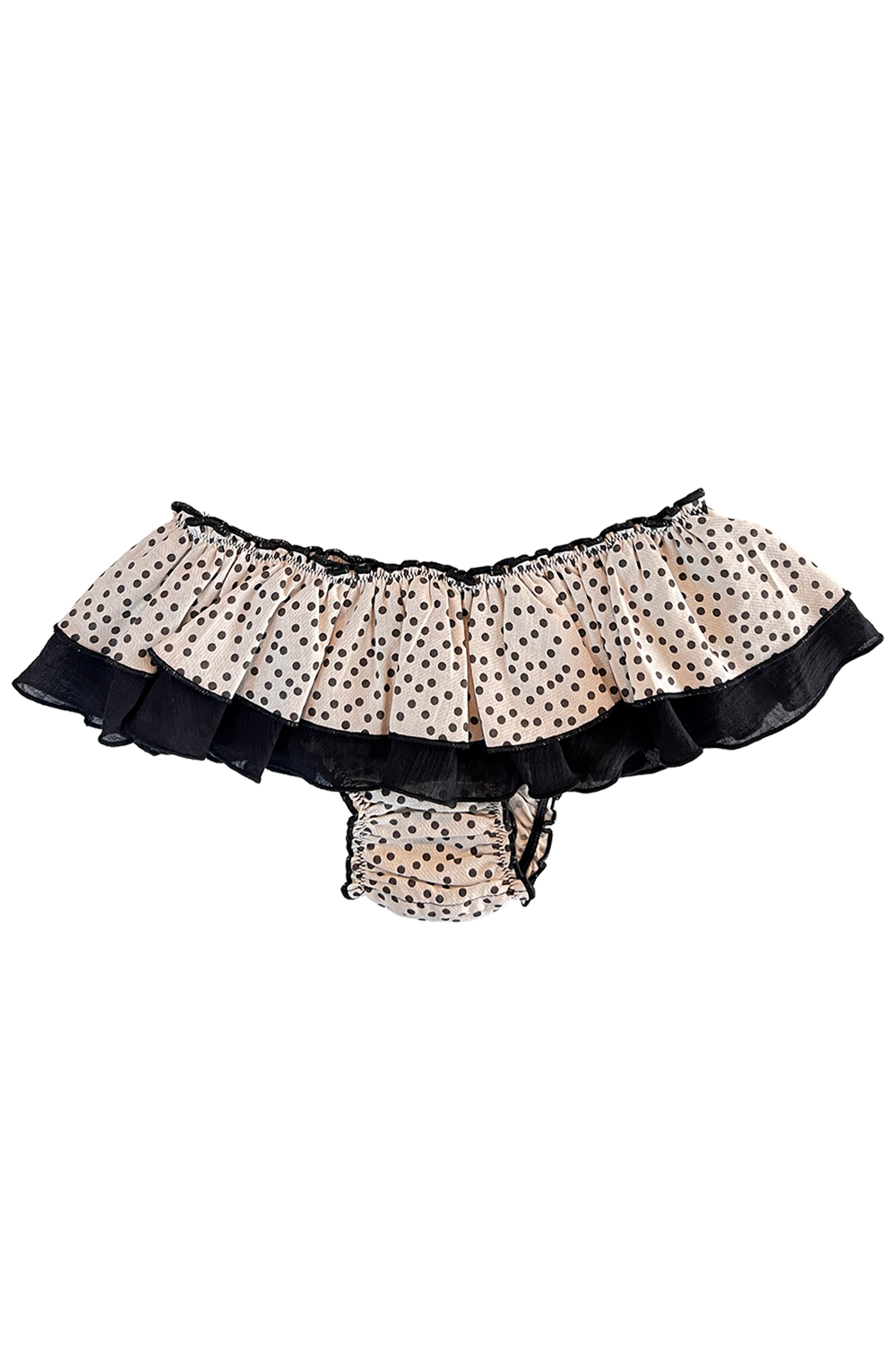 Braga con volantes Black Dots