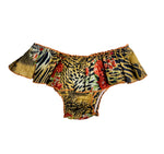 JUNGLE MUSTARD Ruffled Bikini Briefs