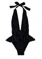 BAÑADOR PEPLUM PLUMETTI BLACK
