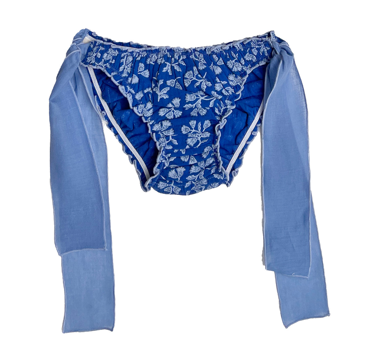 BRAGA BIKINI LAZOS BANDANA BLUE