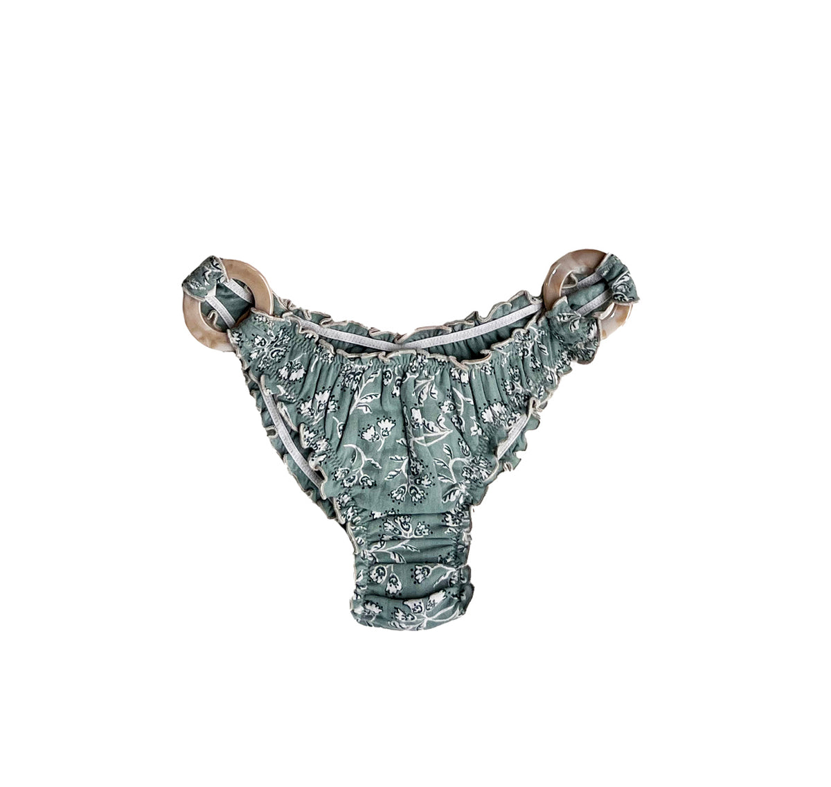 GREEN BANDANA HOOP BIKINI PANTIES