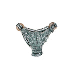GREEN BANDANA HOOP BIKINI PANTIES