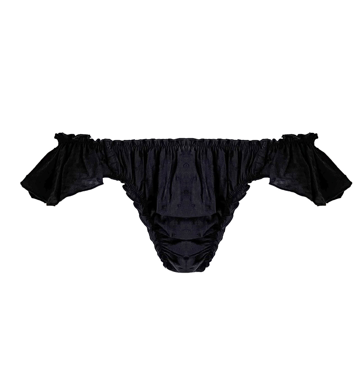 BOTTOM - BIKINI PLUMETTI BLACK
