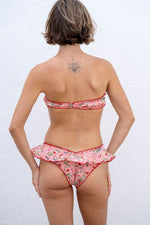 BIKINI BANDEAU BUTTERFLY PINK