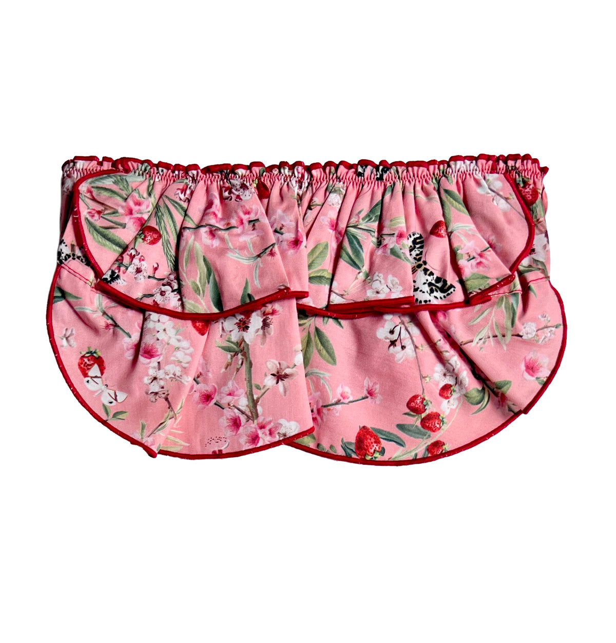 TOP - BUTTERFLY PINK RUFFLES