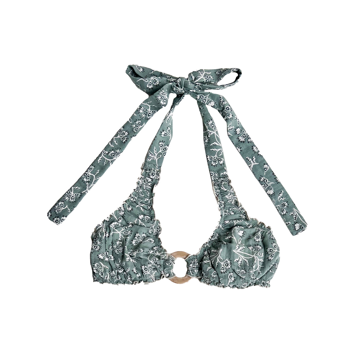 TOP-HALTER BANDANA HOOP GREEN