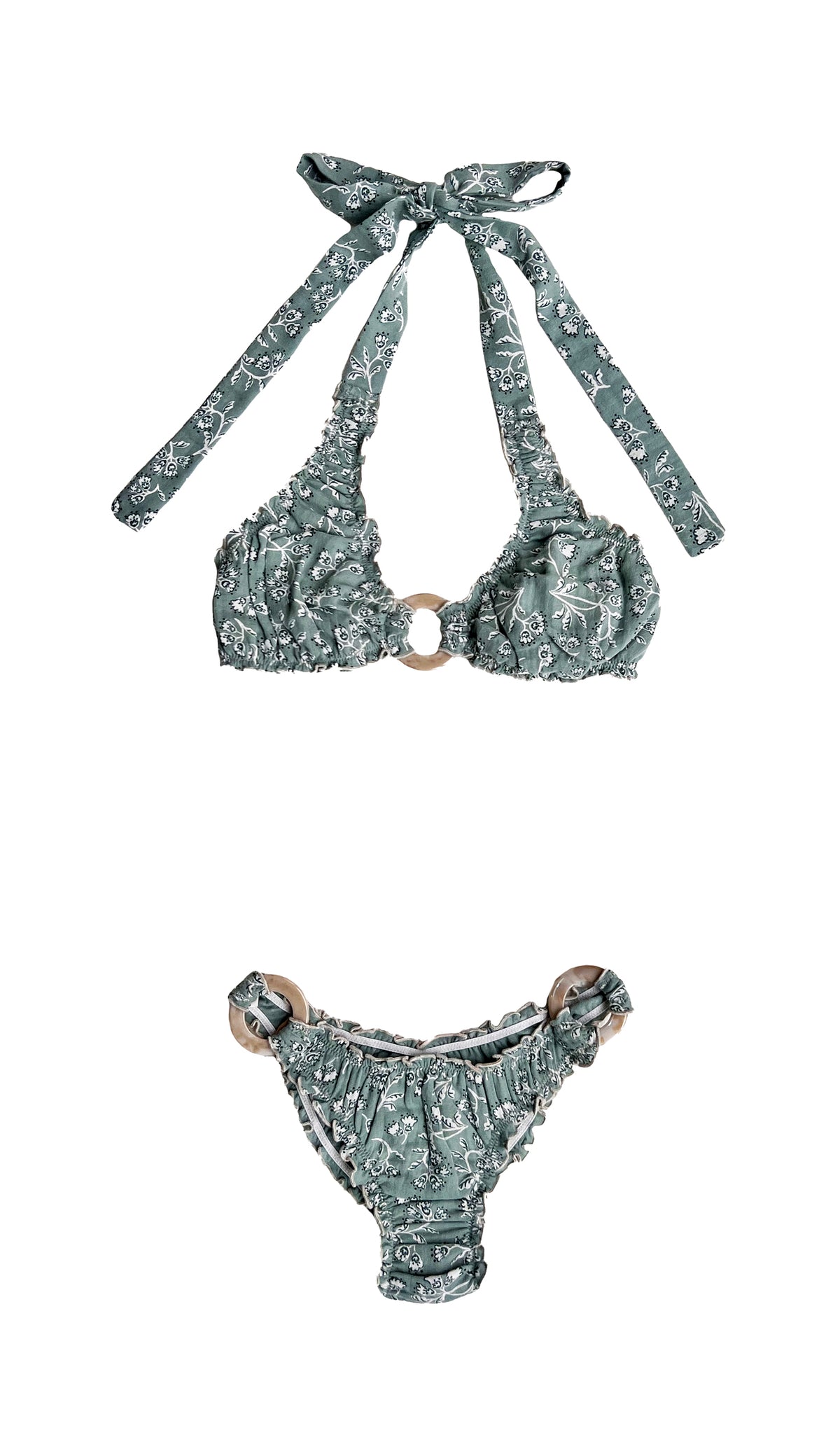 GREEN BANDANA UNDERWIRE BIKINI