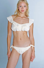 BIKINI MANGUITA PLUMETTI IVORY