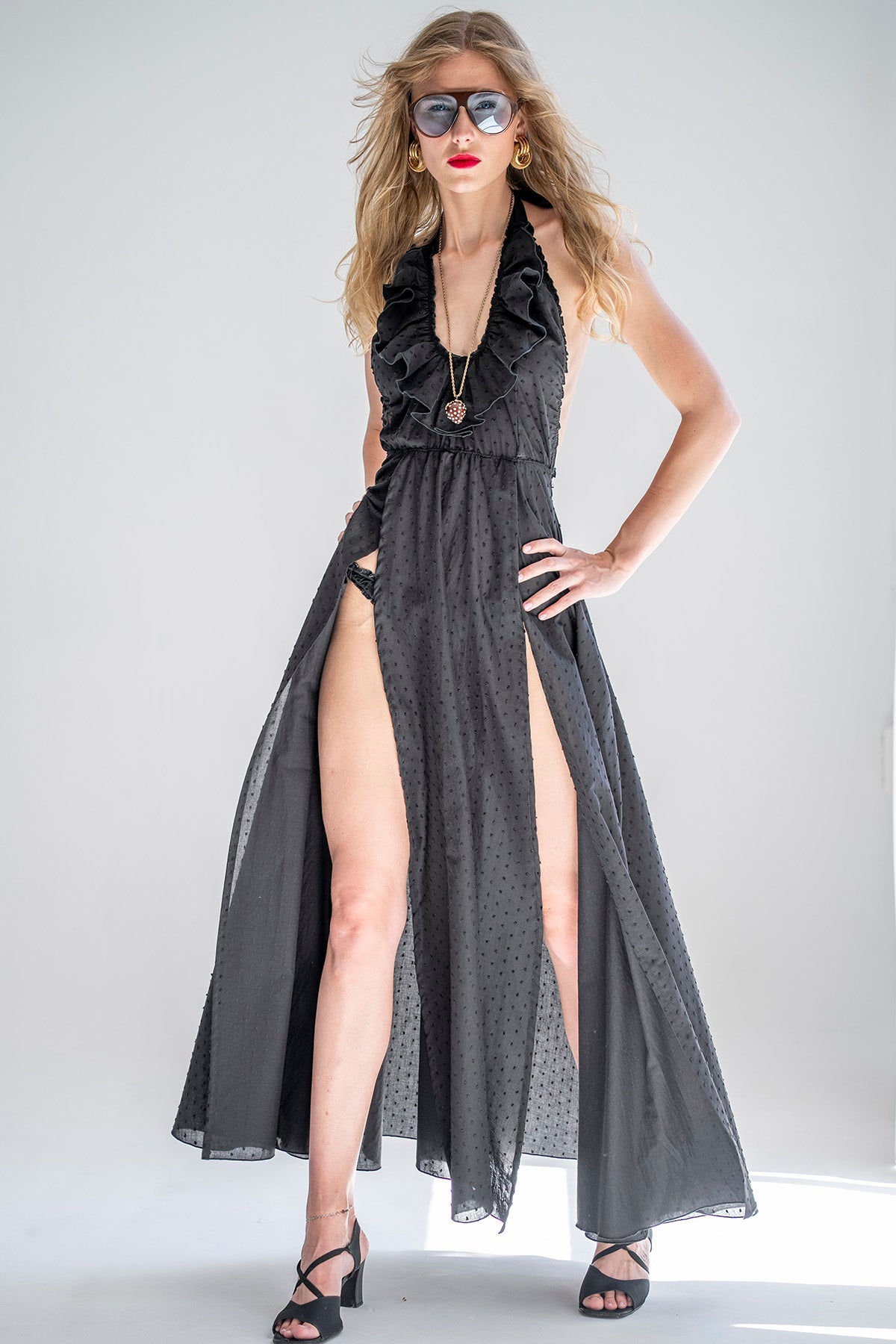 VESTIDO PLUMETTI BLACK