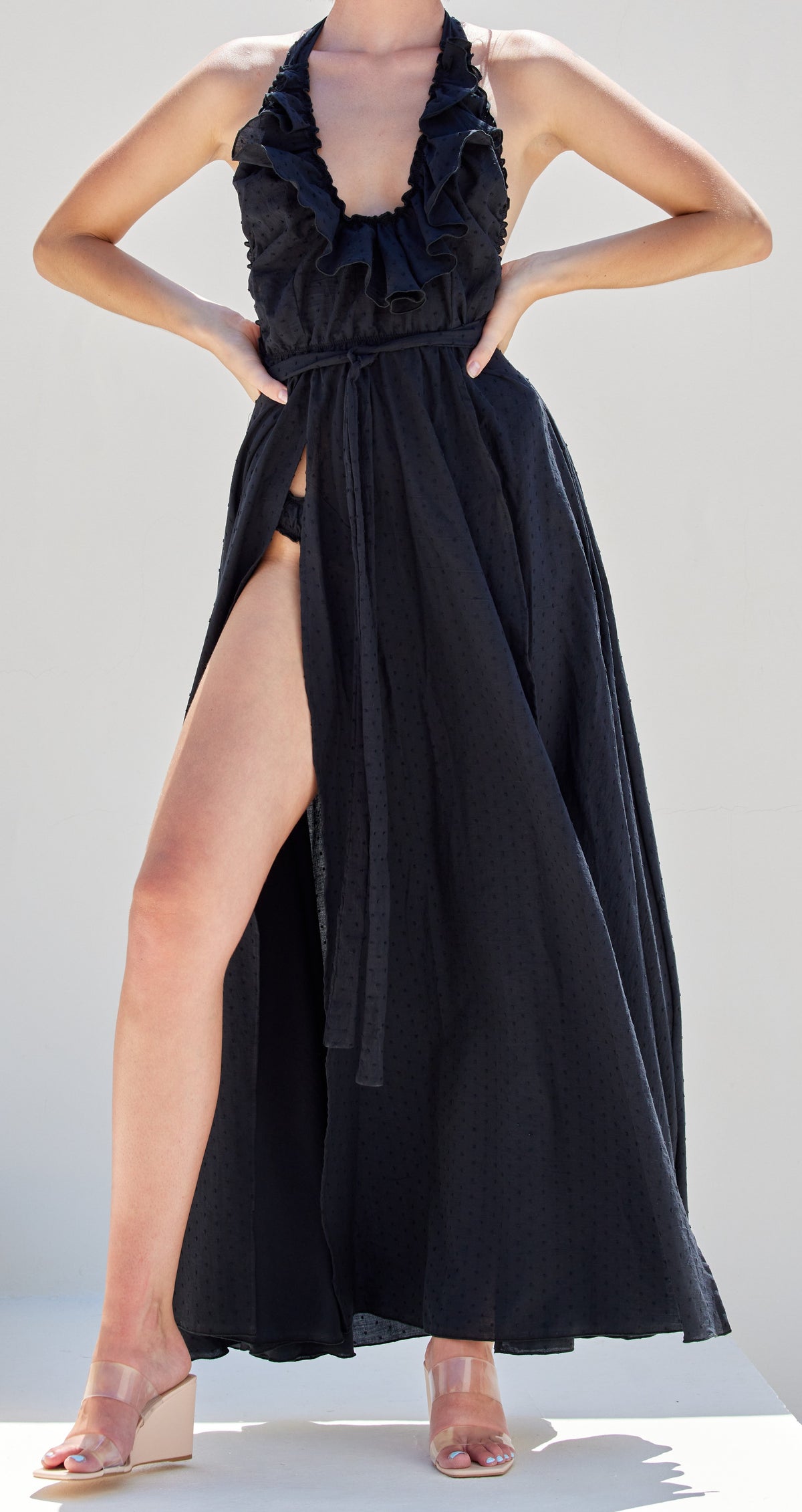 VESTIDO PLUMETTI BLACK