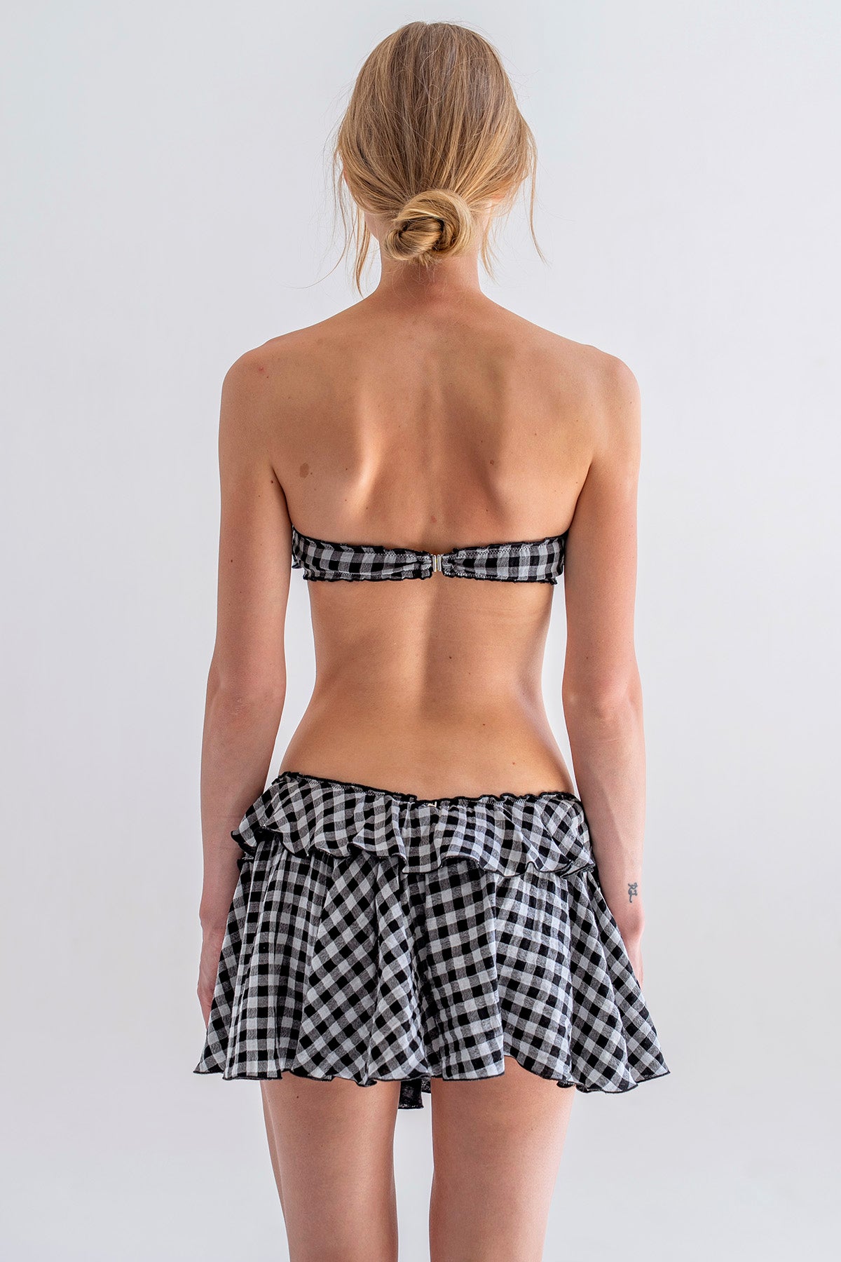 White Pinstripe Skirt