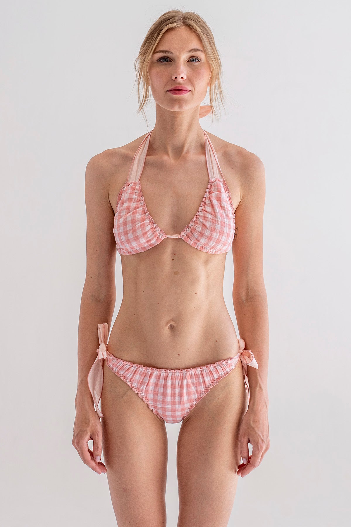 Flower Pink Triangle Bikini