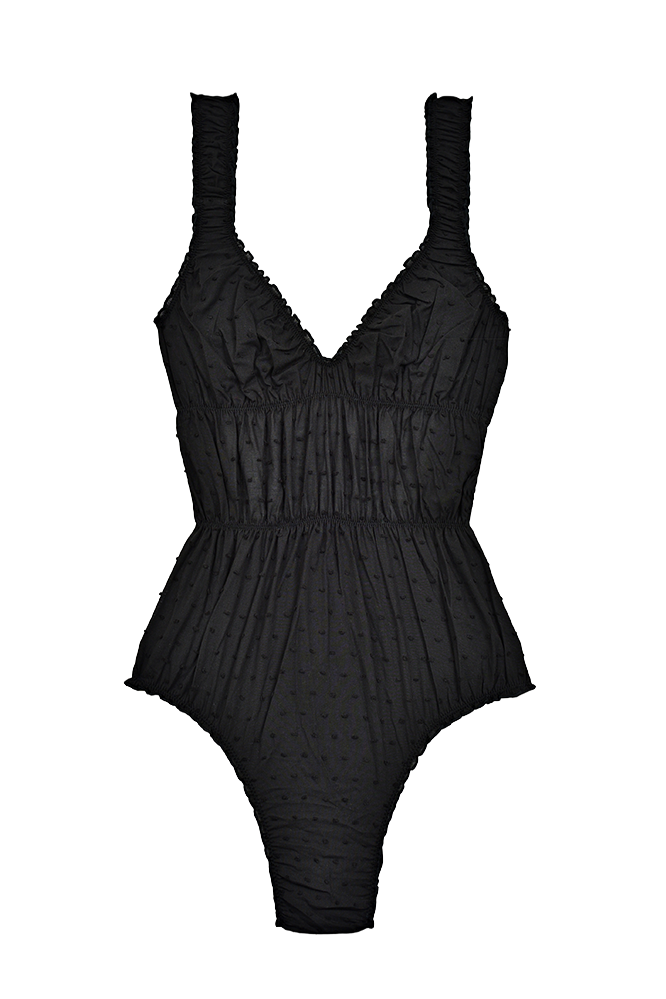 Plumetti Strappy Swimsuit Black