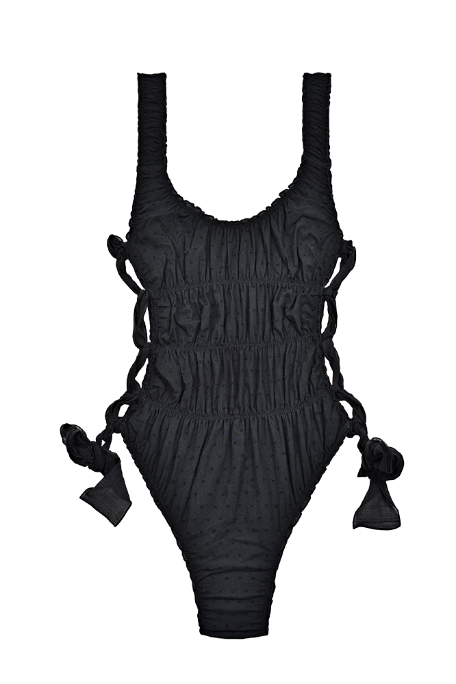 Plumetti Black Open Swimsuit