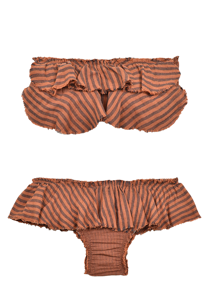 Bandeau Volantes Bam Stripes