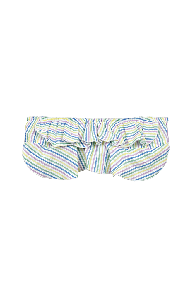 Bandeau con volantes Milrayas White