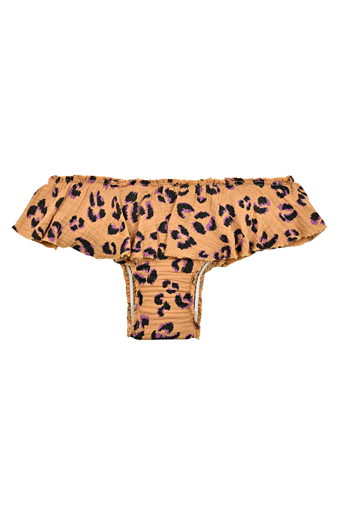 Braga con volantes Animal Print Sand