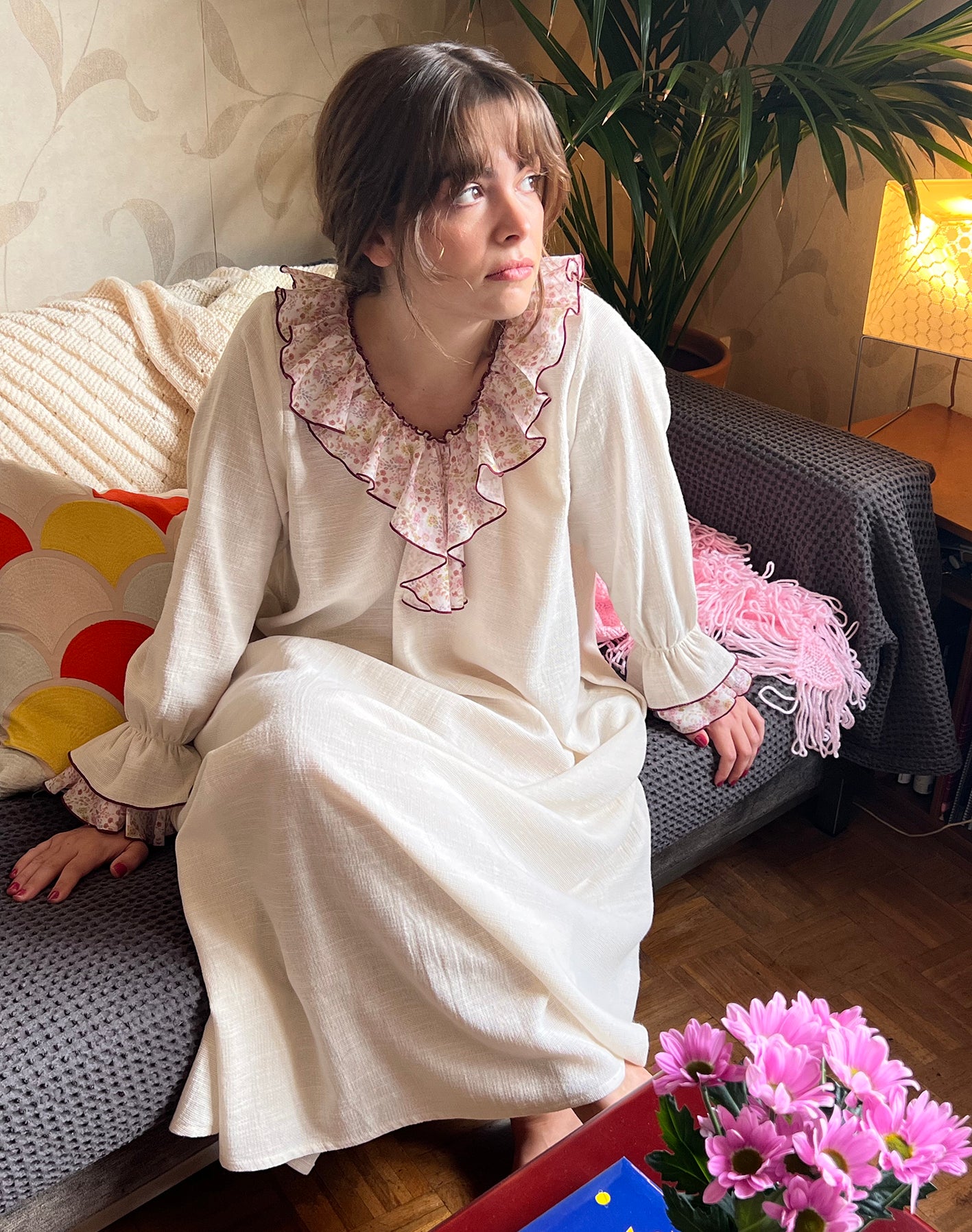 LONG IVORY NIGHTGOWN