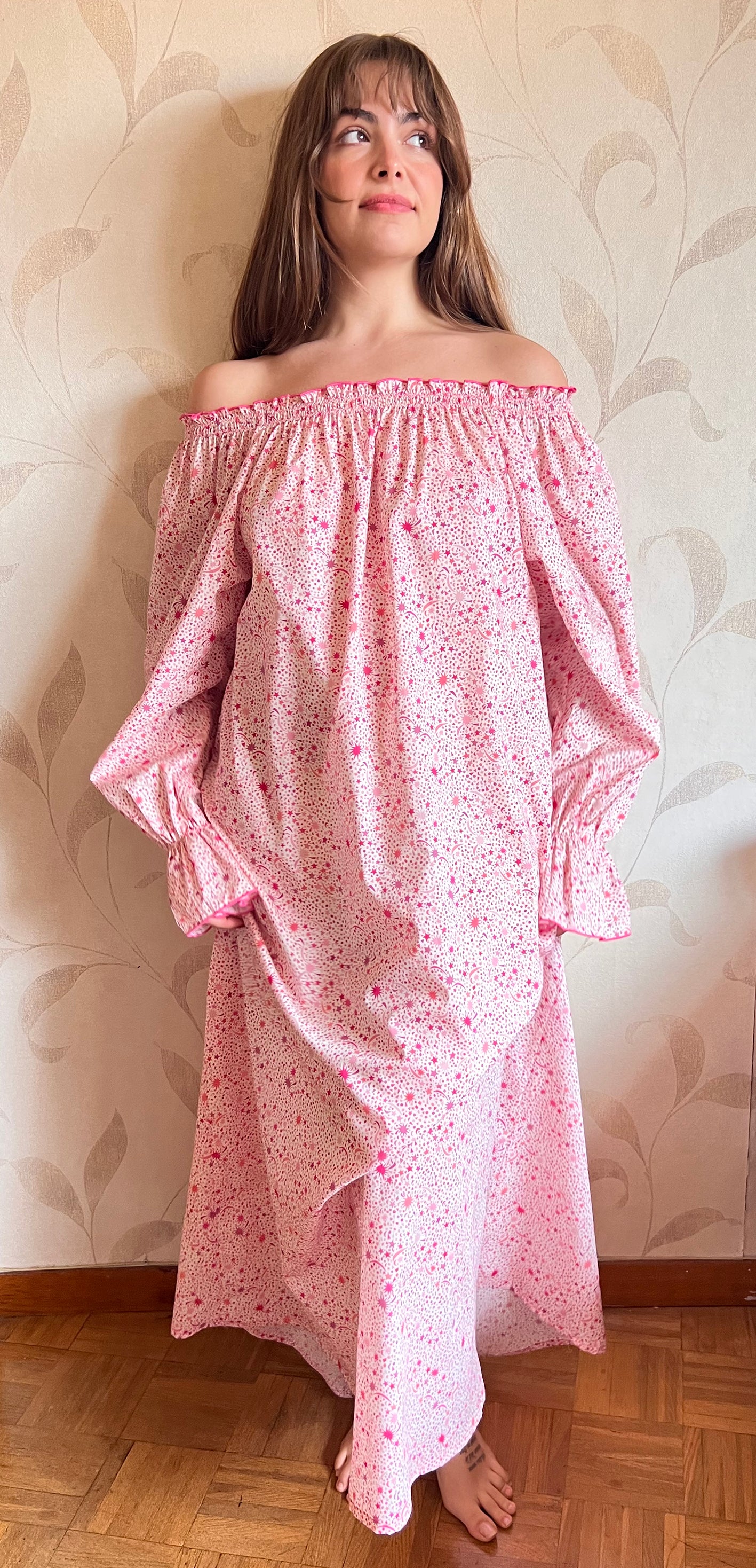LIBERTY FIZZPOP LONG NIGHTGOWN