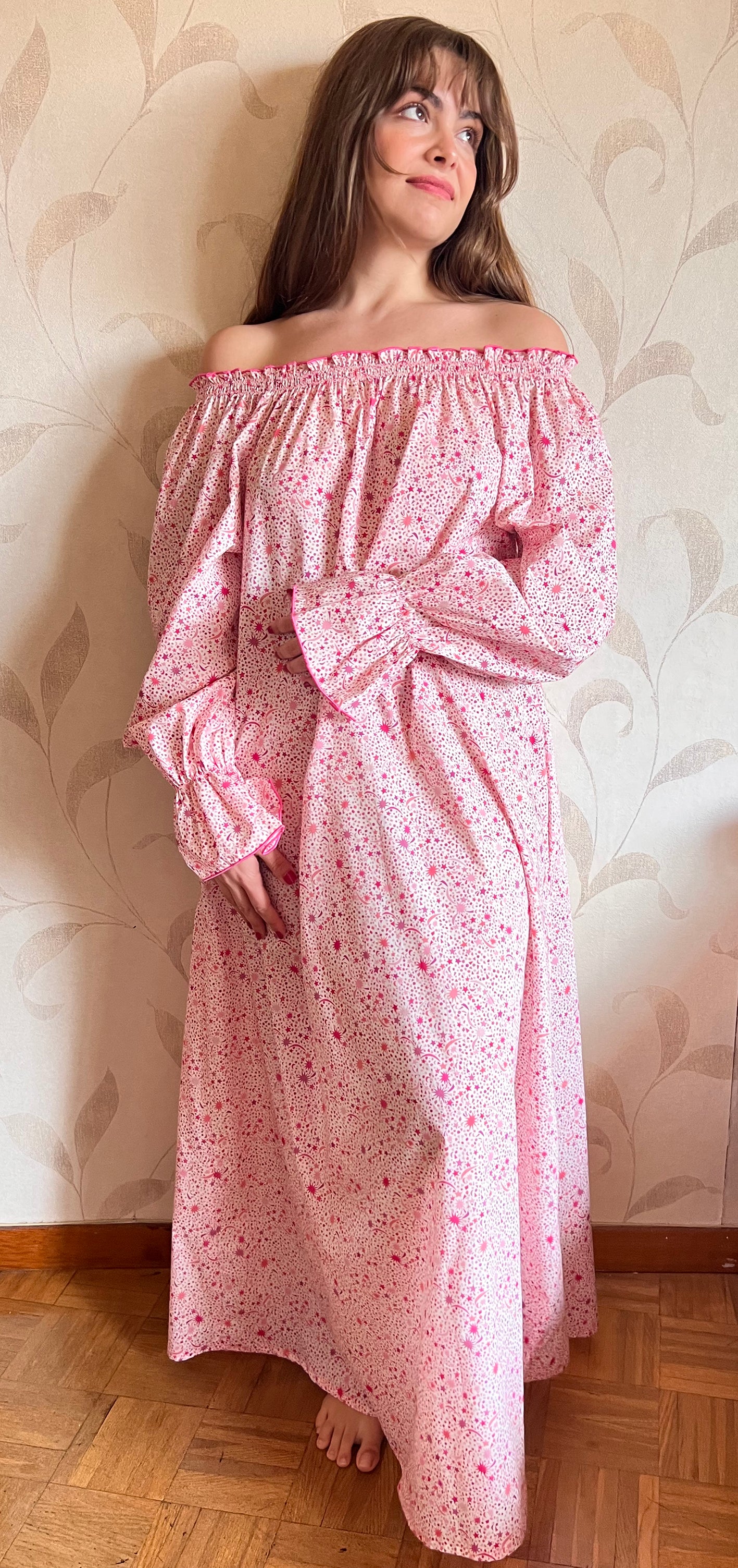 LIBERTY FIZZPOP LONG NIGHTGOWN