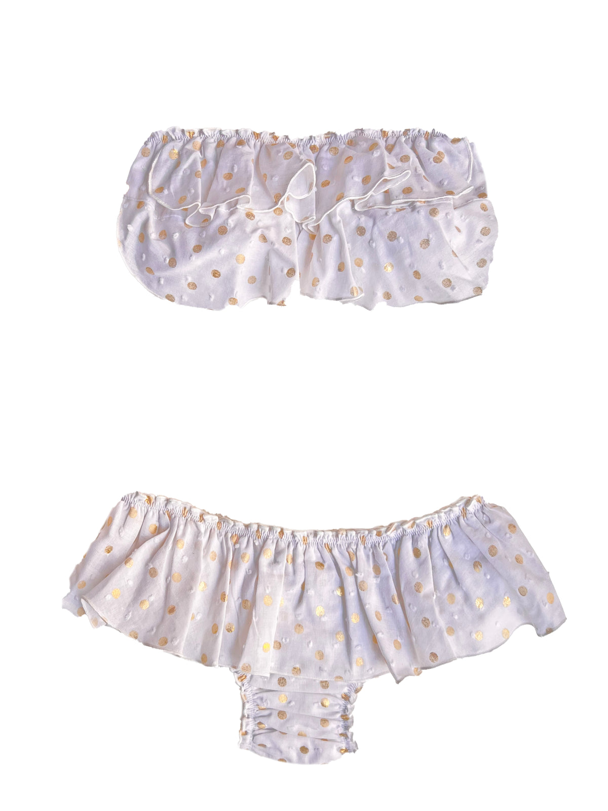 Bandeau Volantes Gold Dots