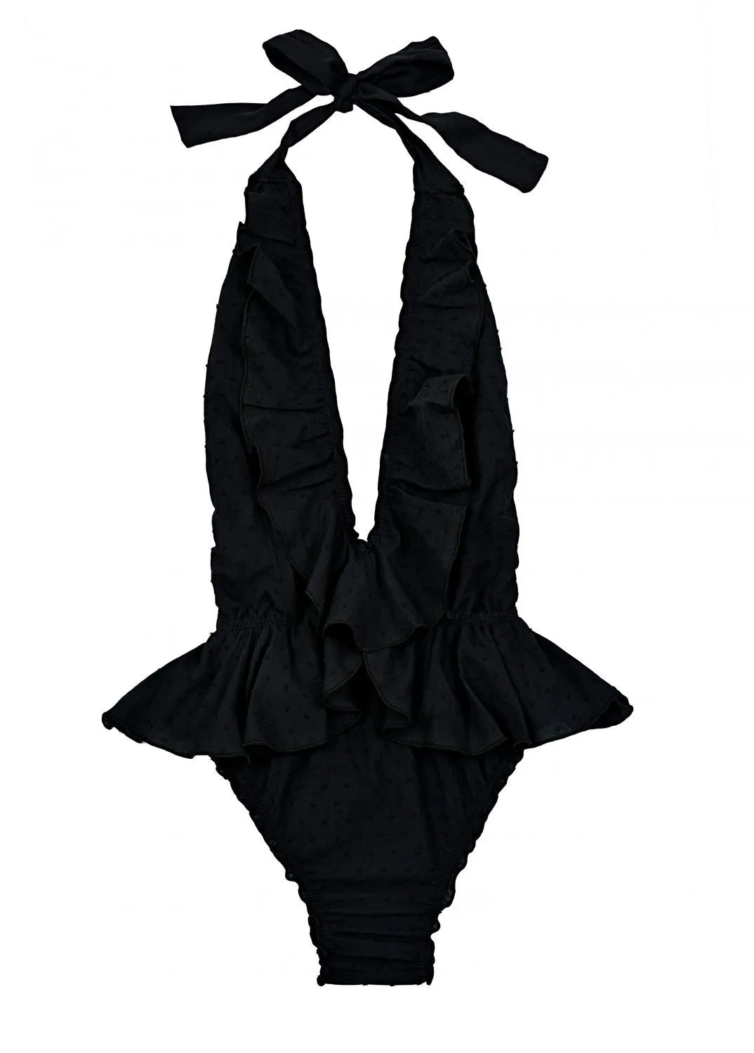 Bañador peplum Plumetti black