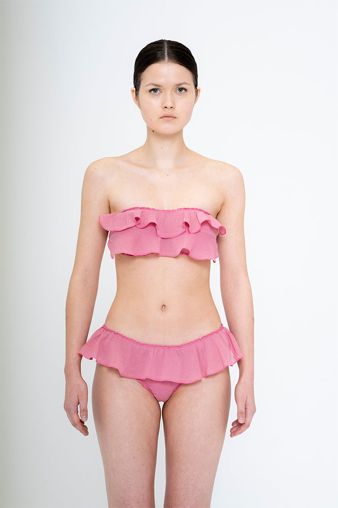 ruffled bandeau bikini YOUR DESIGN