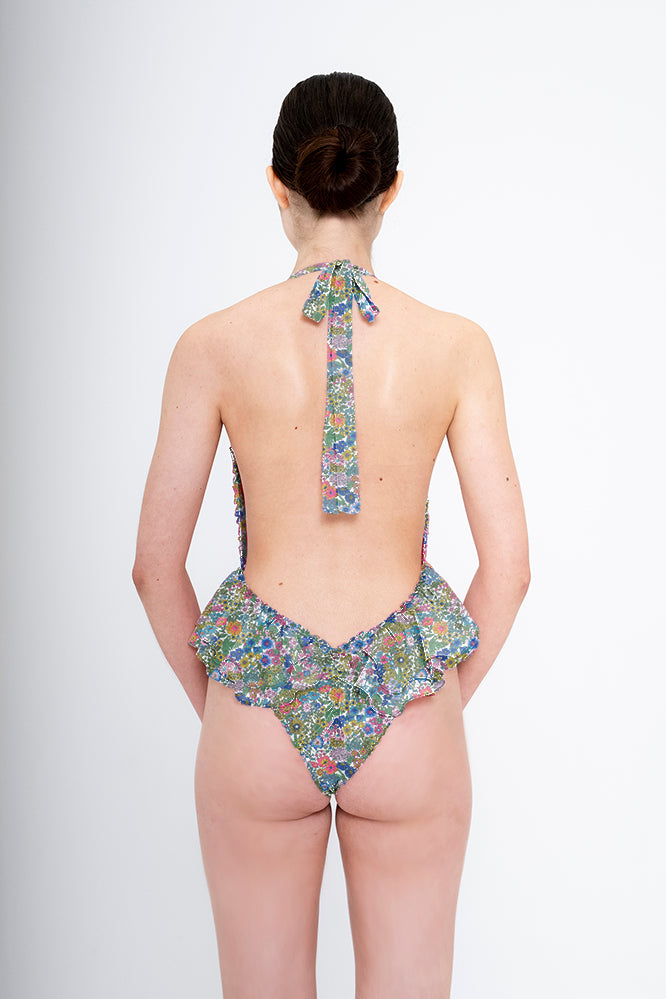 Peplum Ruffle Swimsuit YOUR DESIGN