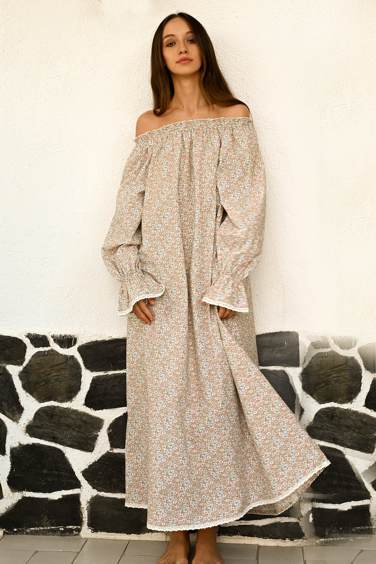 Nightdress Flower Retro