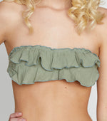 TOP - BANDEAU VOLANTES PLUMETTI KAKI