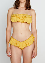BIKINI VOLANTES PLUMETTI MUSTARD