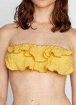 TOP - BANDEAU ROLANTES PLUMETTI MUSTARD 