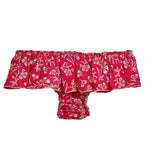 BRAGA - BIKINI VOLANTES BANDANA RED