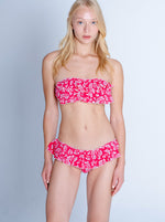 BIKINI BANDEAU BANDANA RED