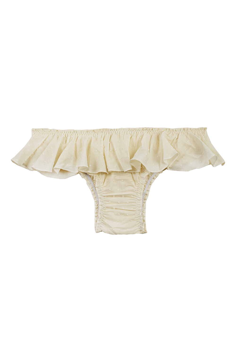 Braga con volantes Plumetti Ivory