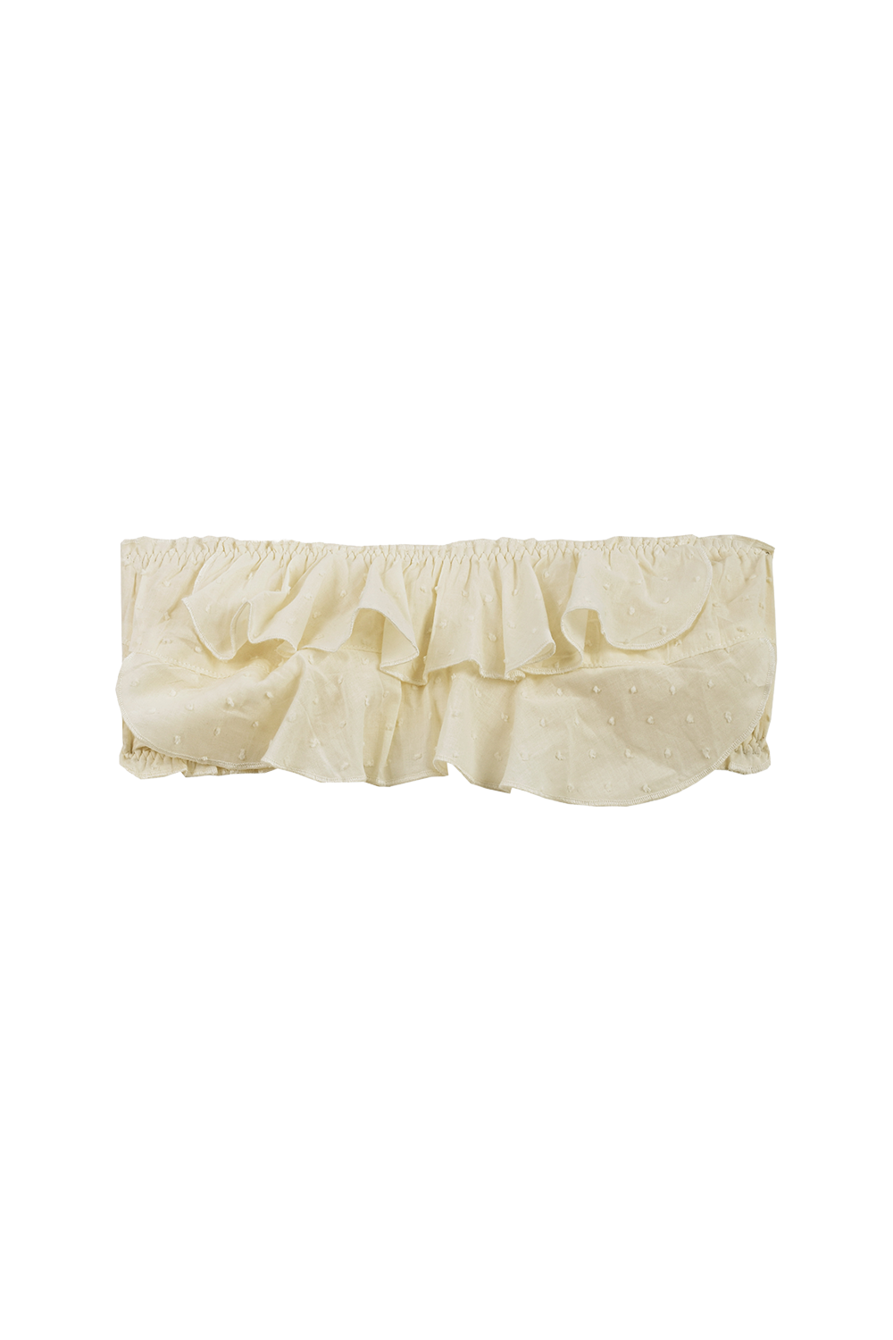 Bandeau con volantes Plumetti Ivory