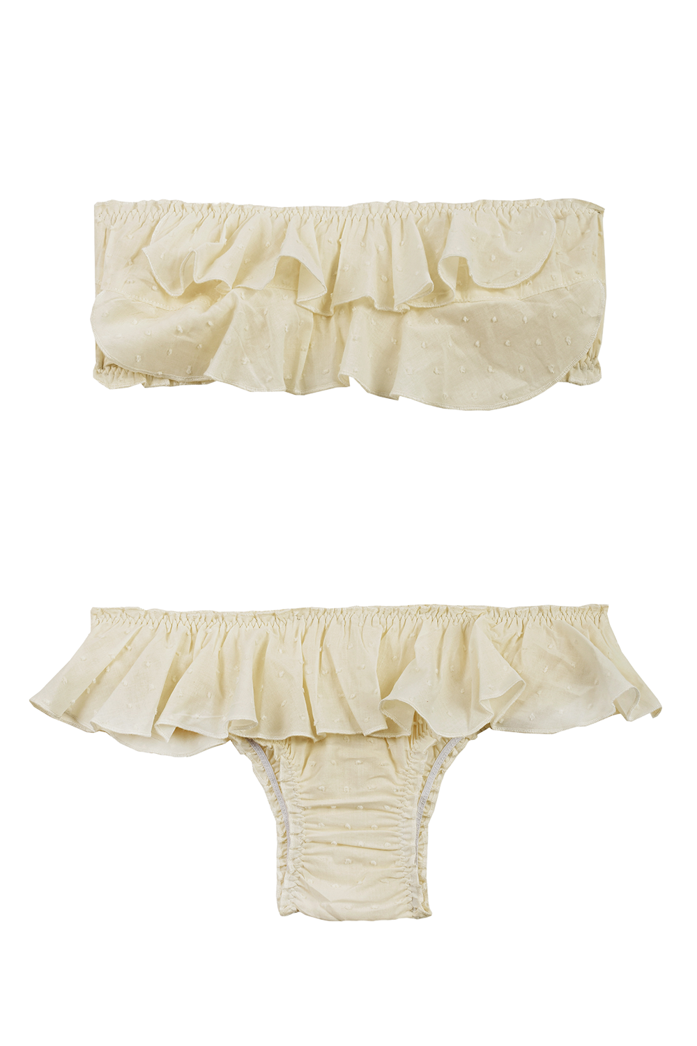Bandeau Volantes Plumetti Ivory