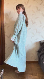 CAMISÓN LARGO VERDE FLORAL