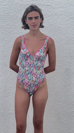 BAÑADOR TIRANTES CRISANTEMOS