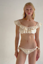 BIKINI MANGUITA PLUMETTI IVORY